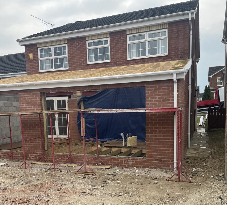 New Extension Roof & Velux Windows - Sheffield, S13->title Before