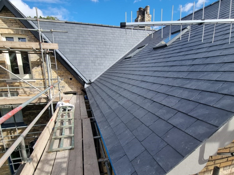 Double Roof Replacement in Natural Slate, Sheffield S7->title 2