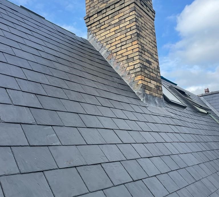 Double Roof Replacement in Natural Slate, Sheffield S7->title 4