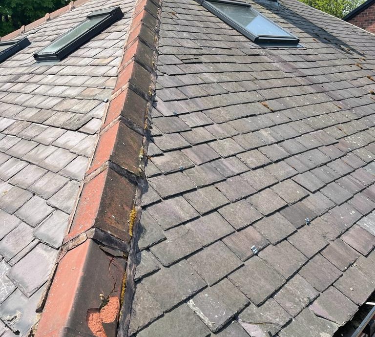 Full Re-Roof - Sheffield, S11->title Before