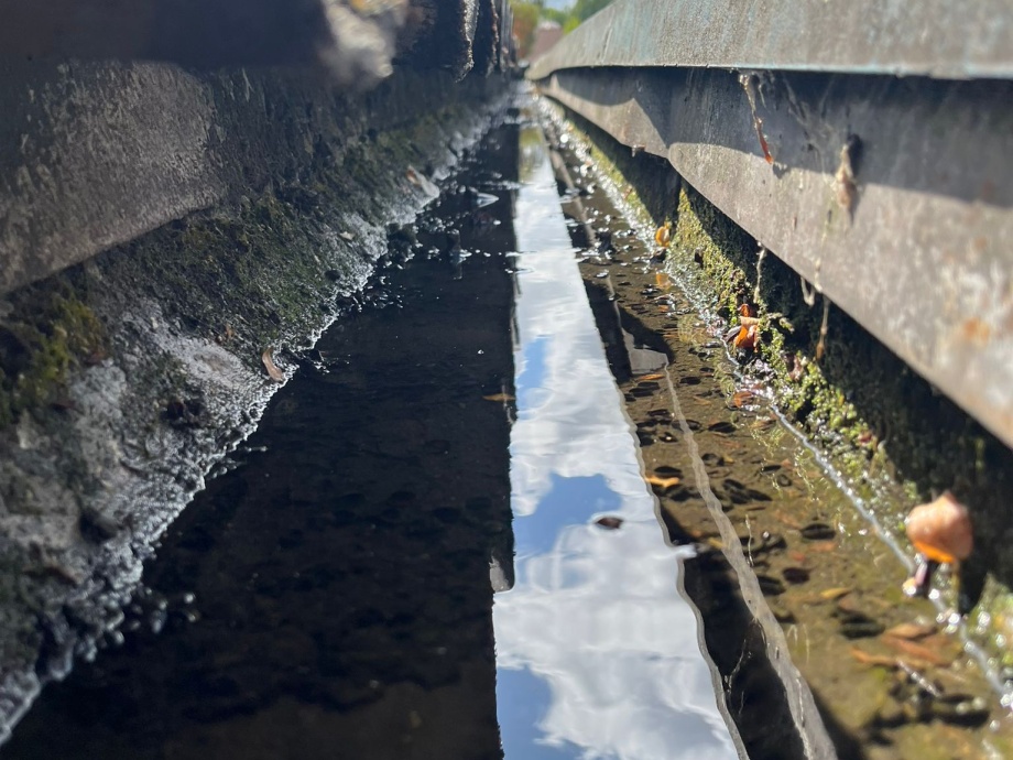 Gutter Waterproofing, Car Dealership, Derbyshire->title Before