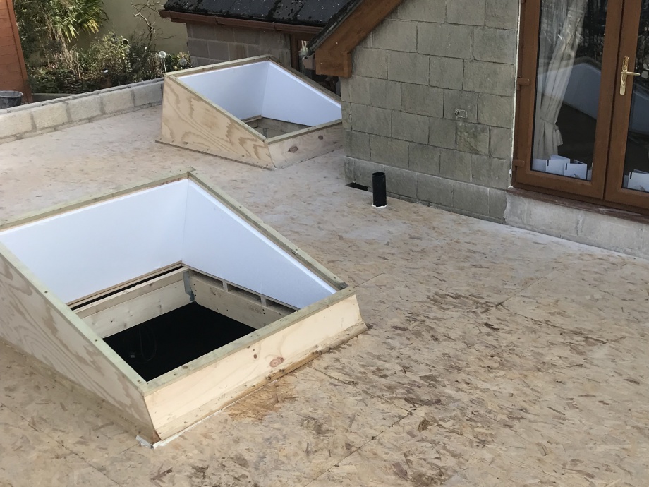 New Build GRP Roof->title Before