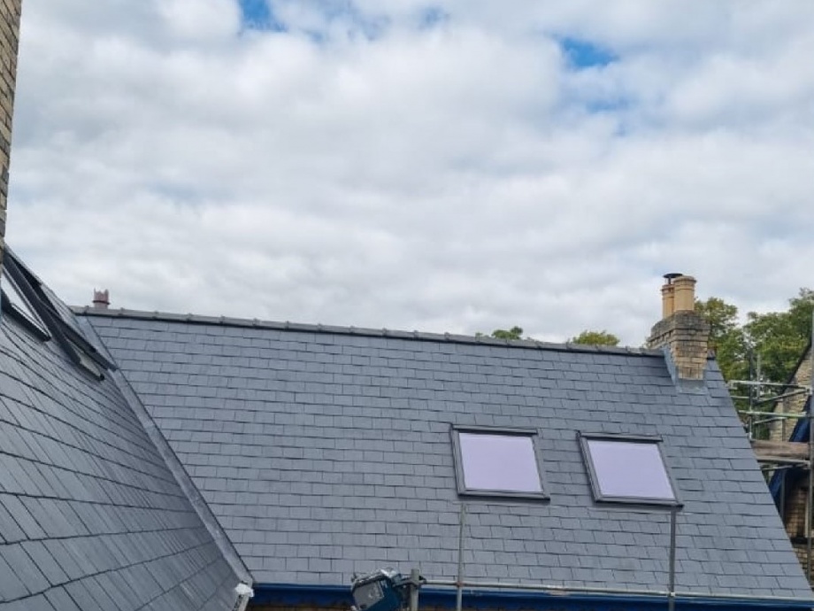 Double Roof Replacement in Natural Slate, Sheffield S7->title 5