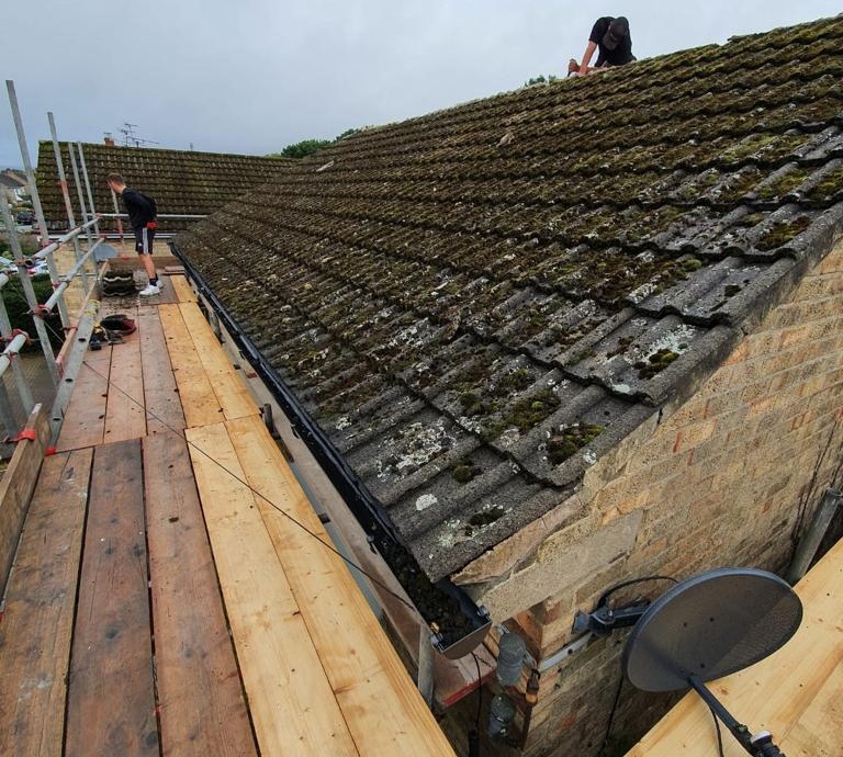 Full Roof Refurbishment - Bradway, Sheffield->title Before