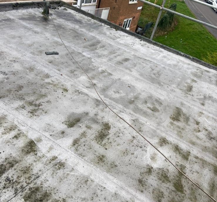 Flat Roof Refurbishment, Sheffield, S14->title Before