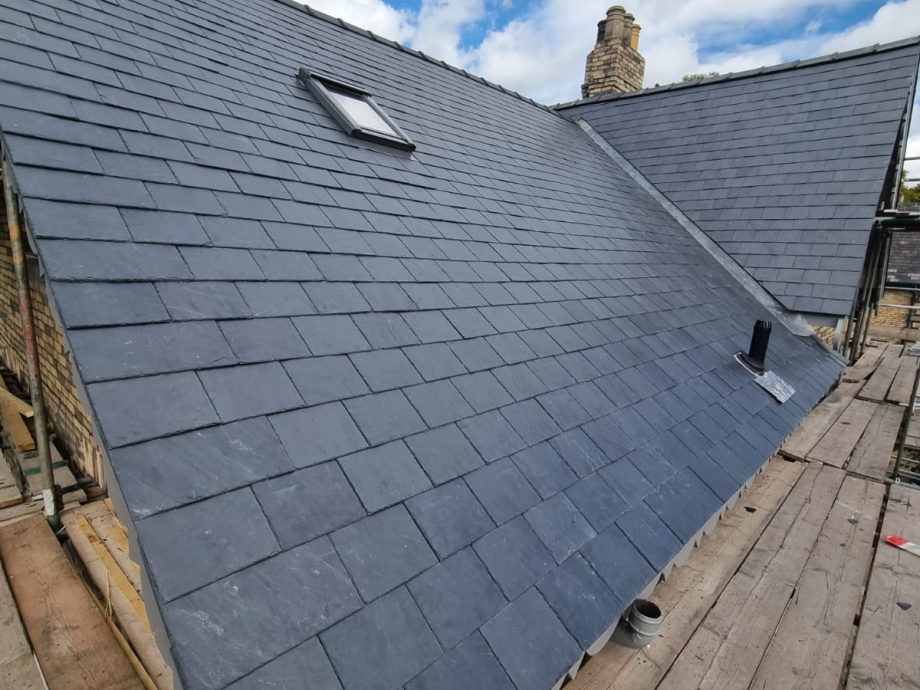 Double Roof Replacement in Natural Slate, Sheffield S7->title After