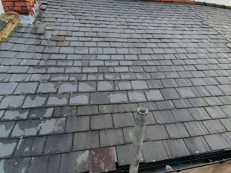 Pitched Roof Refurbishment->title Before